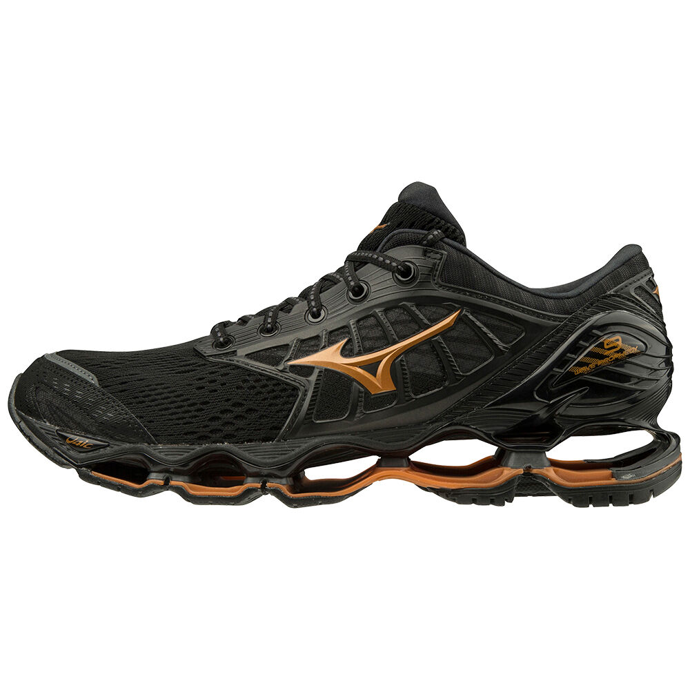 Mizuno Wave Prophecy 9 - Erkek Koşu Ayakkabısı - Siyah/Gri Türkiye (SHYQLX-860)